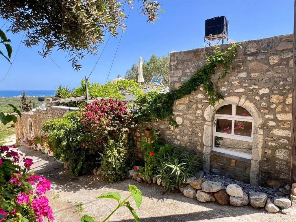 🇬🇷 Kamenný dom s autentickou atmosférou Kréty len 5 minút od mora
